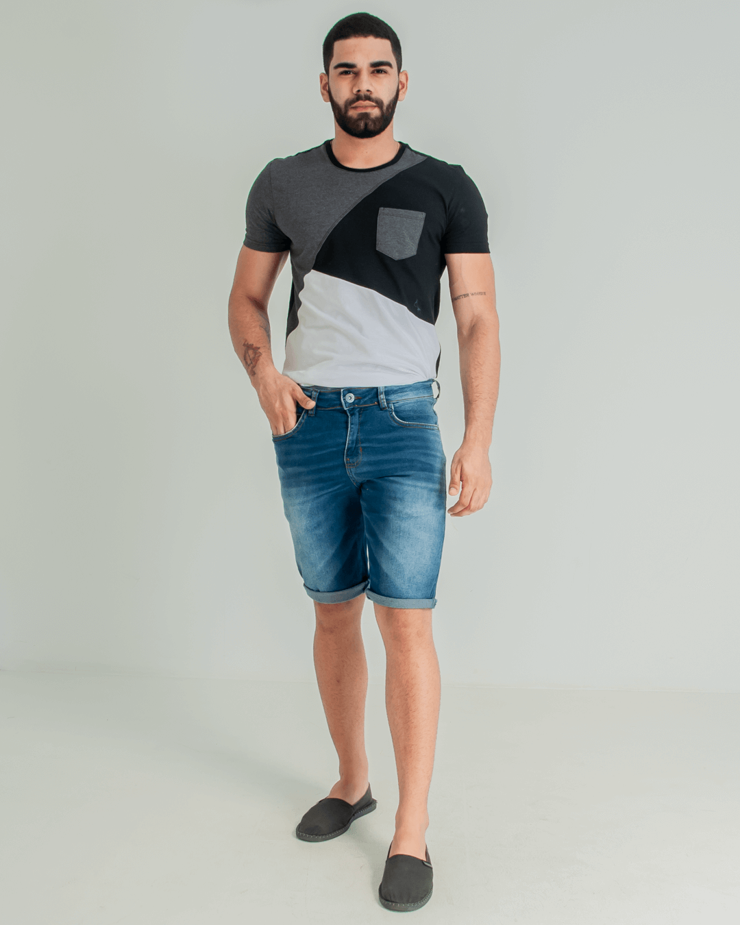 Bermuda Jeans Masculina Rock Soda Modamix