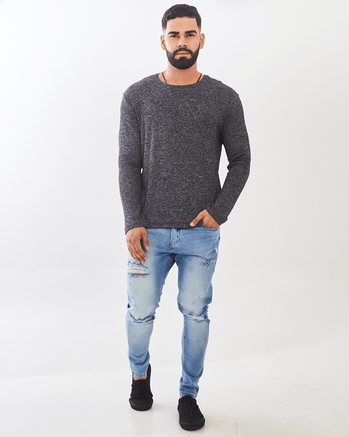 Calça jeans masculina deals consciência