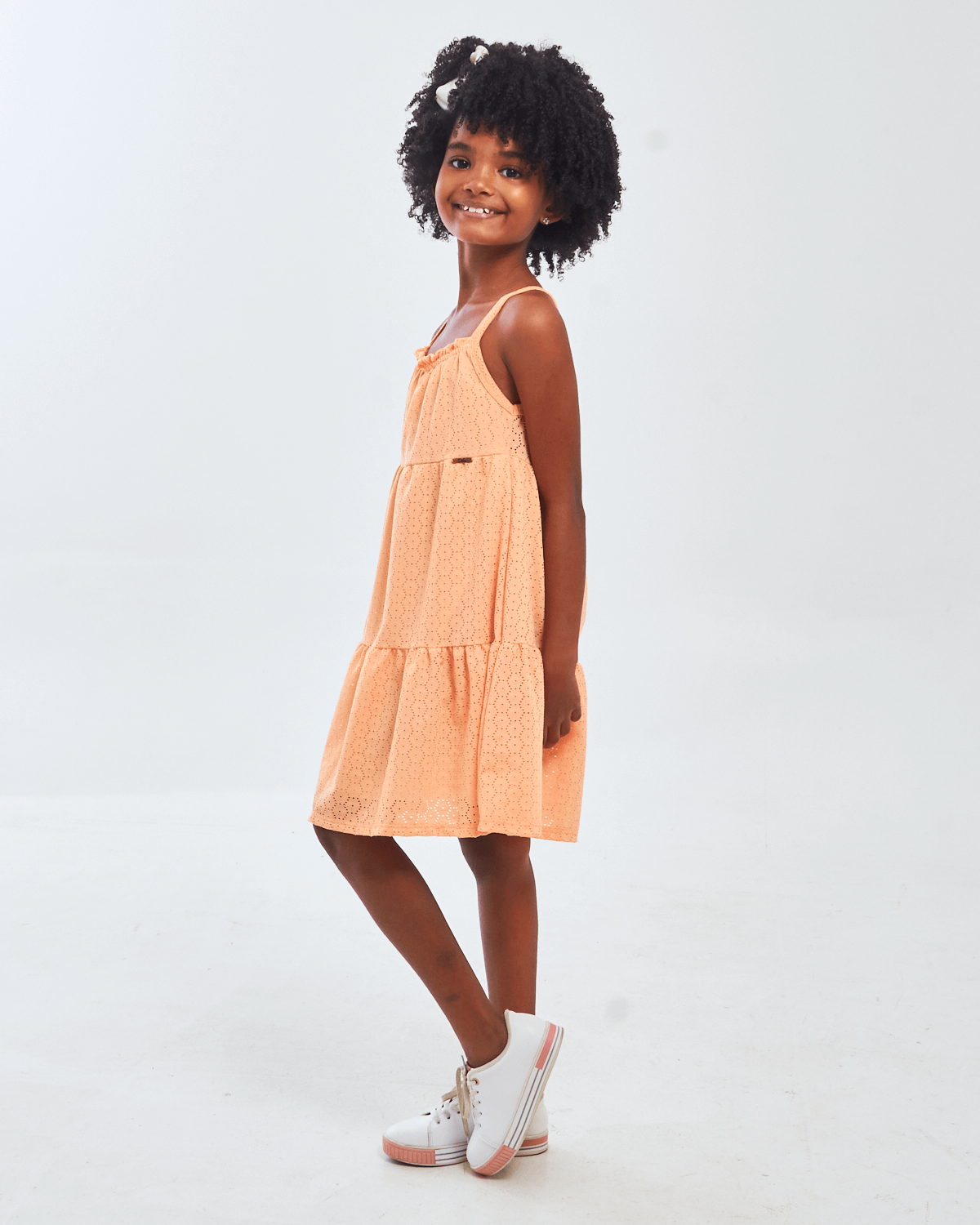 Vestido-Feminino-Infantil-em-Laise-Dila