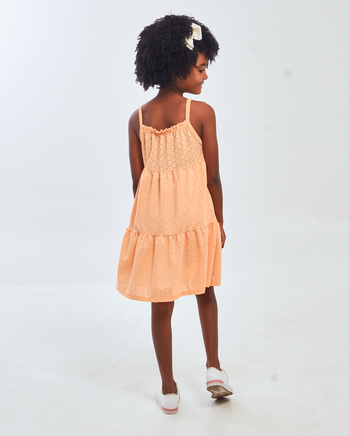 Vestido-Feminino-Infantil-em-Laise-Dila