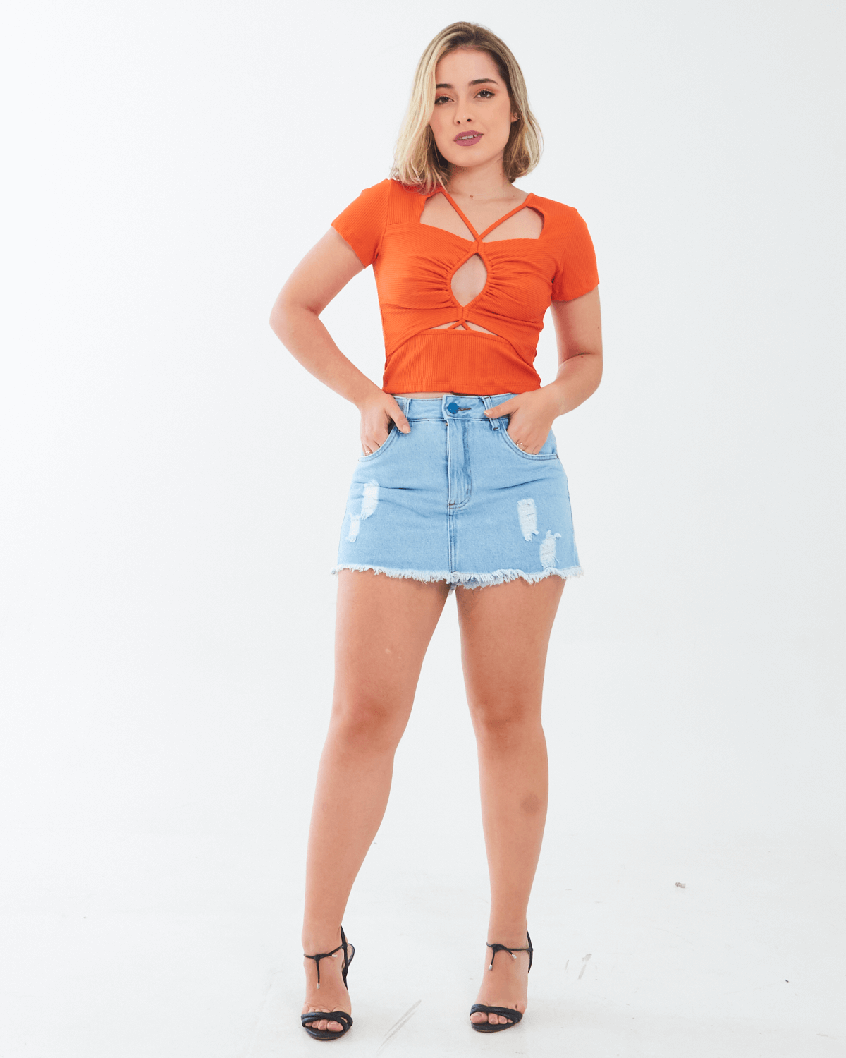 Shorts online consciência jeans