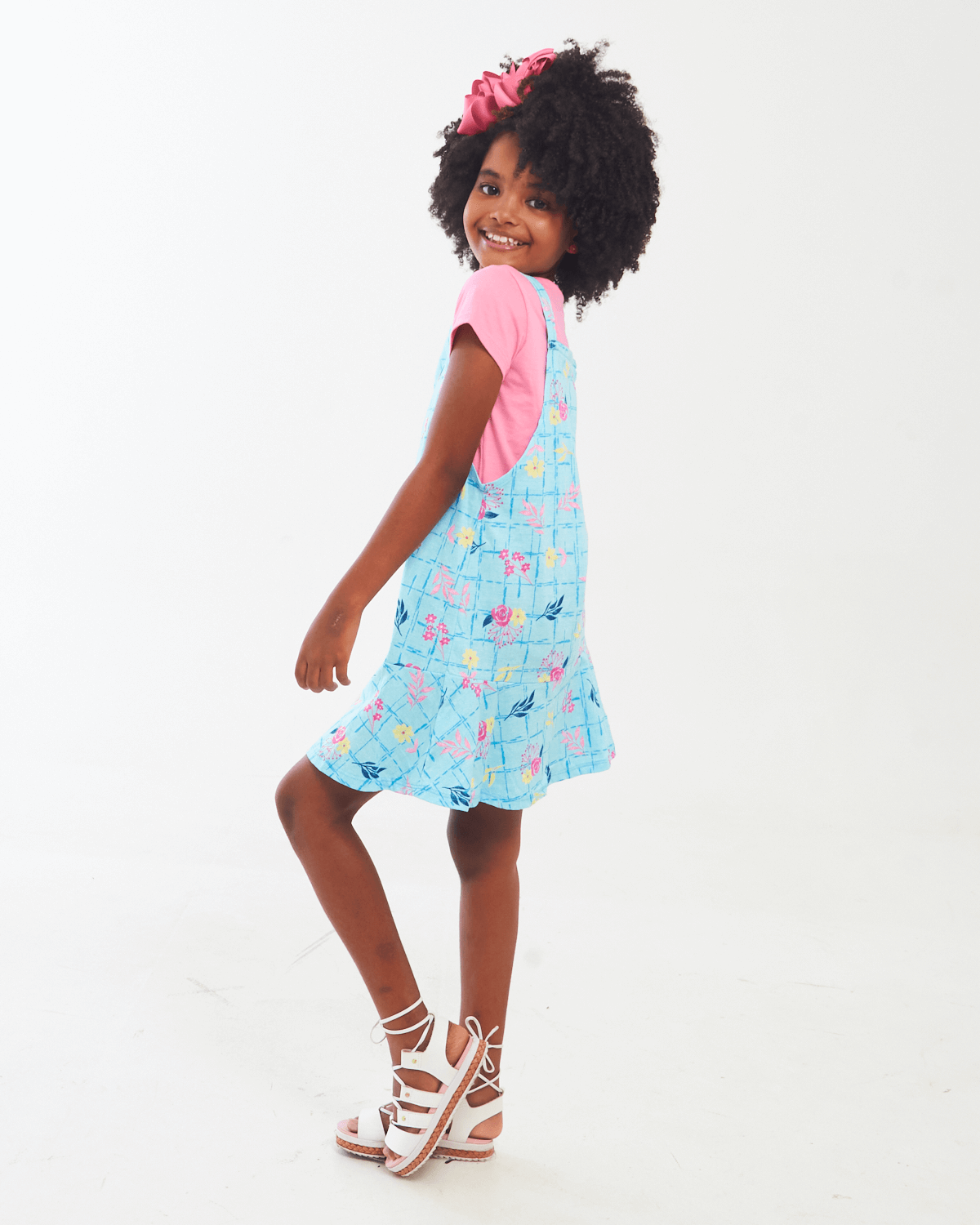 Vestido-Feminino-Infantil-Estampado-Acompanha-Blusa-Elian