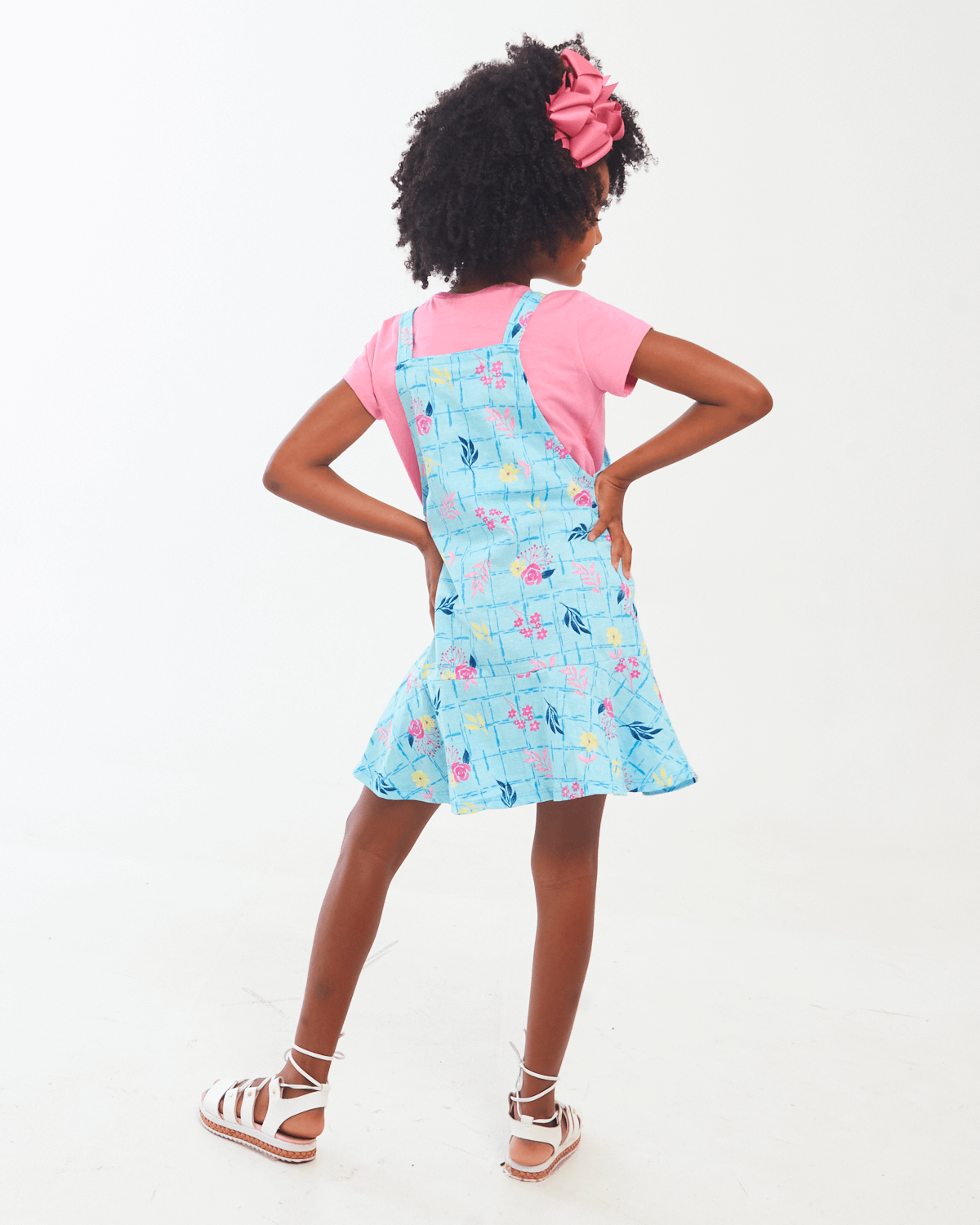 Vestido-Feminino-Infantil-Estampado-Acompanha-Blusa-Elian