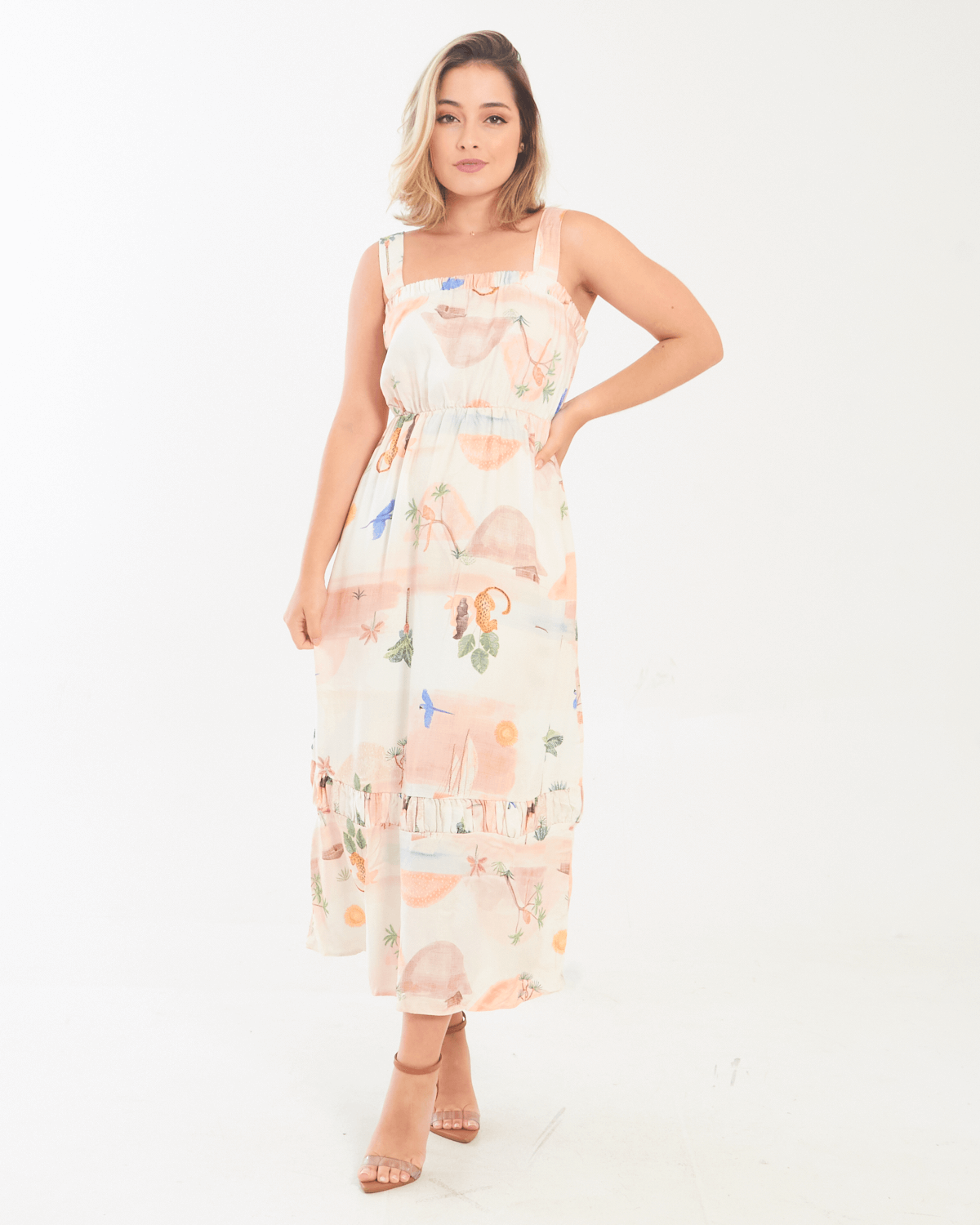 Vestido-Feminino-Estampado-Lunender