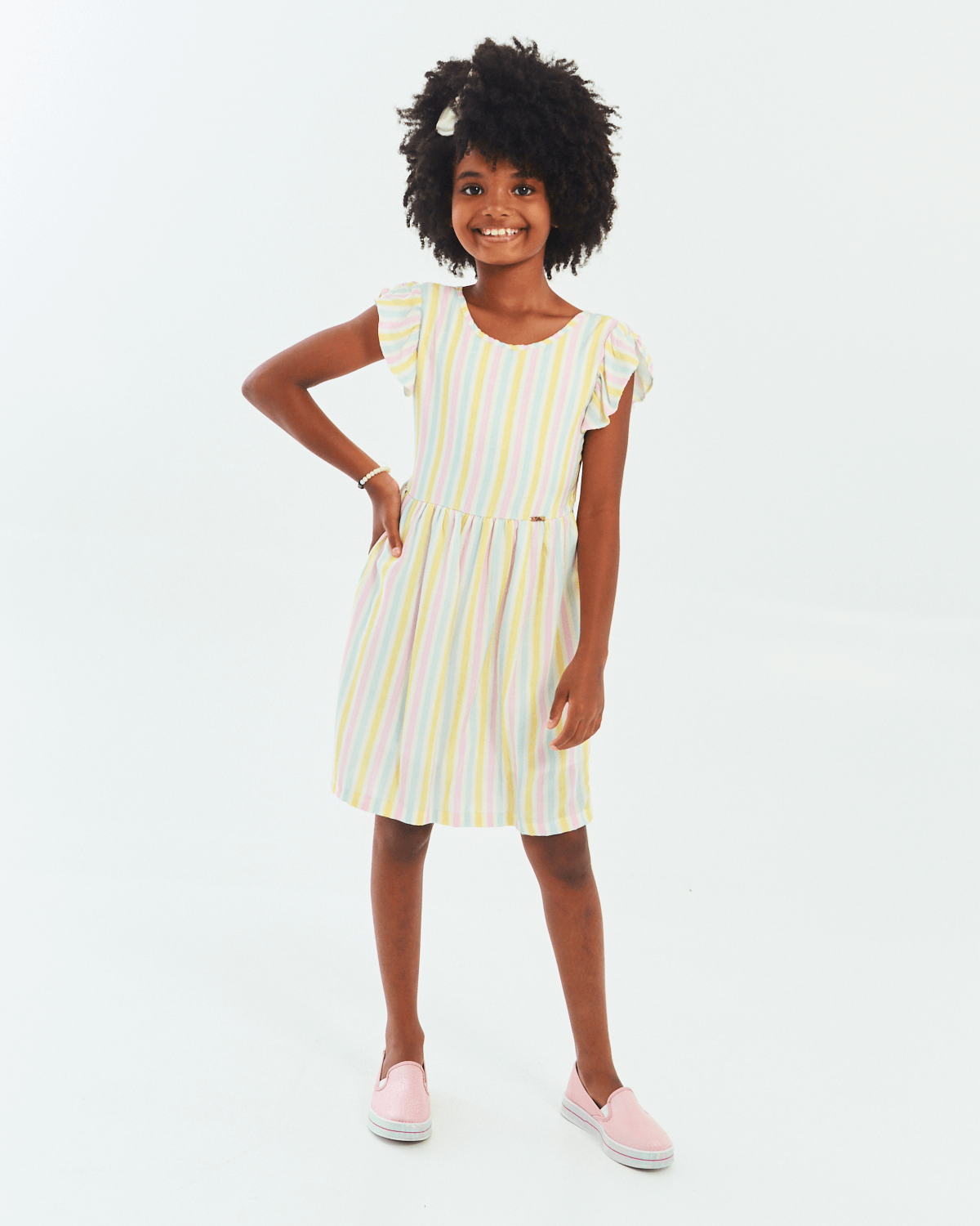 Vestido 2024 feminino listrado