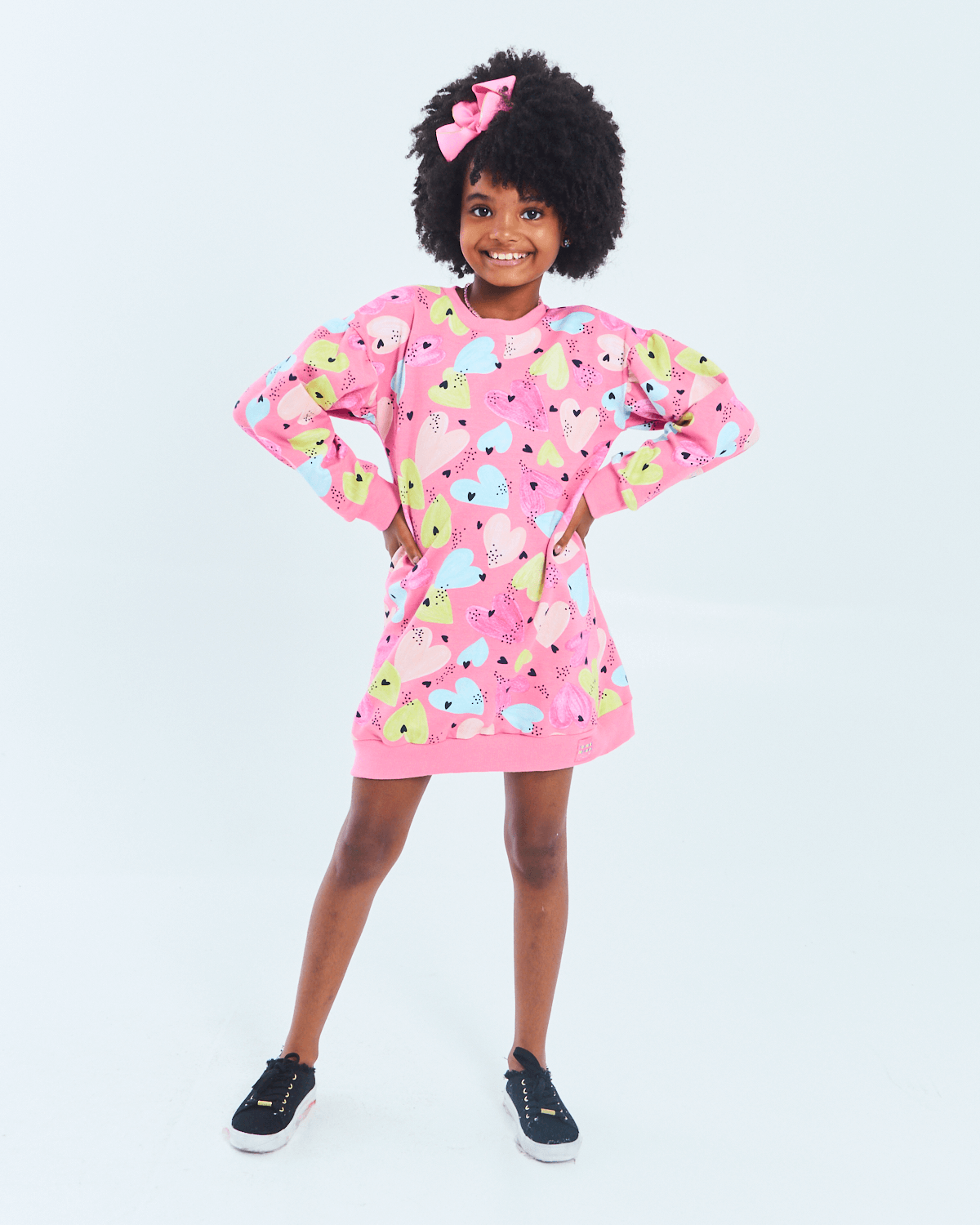 Vestido-Feminino-Infantil-Estampado-Elian