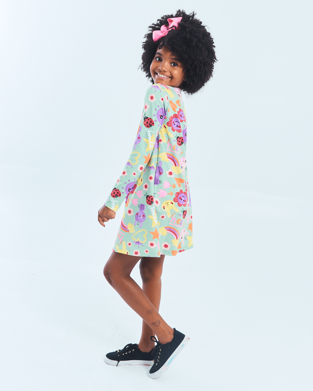 Vestido-Feminino-Infantil-Estampado-Elian-