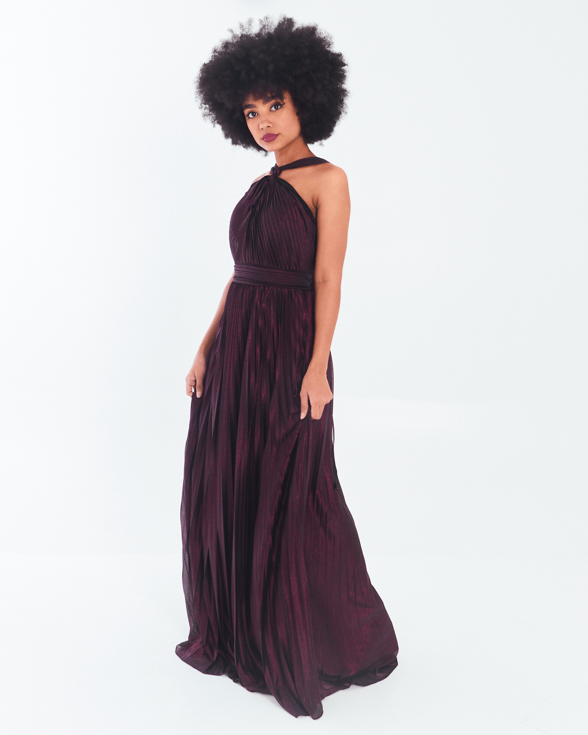 Vestido-Feminino-Longo-Plissado-Elae---44788