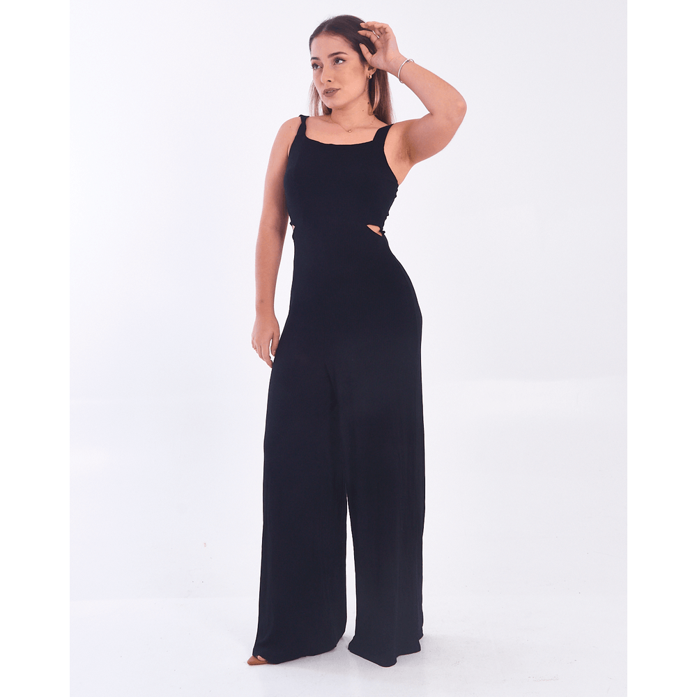 Macacão Feminino Canelado Lunender - 35564 - modamix