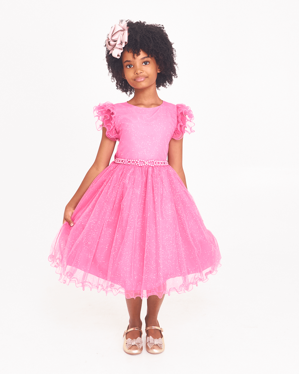 Vestido Feminino Infantil Princesa Tule Paty Batizados 3590