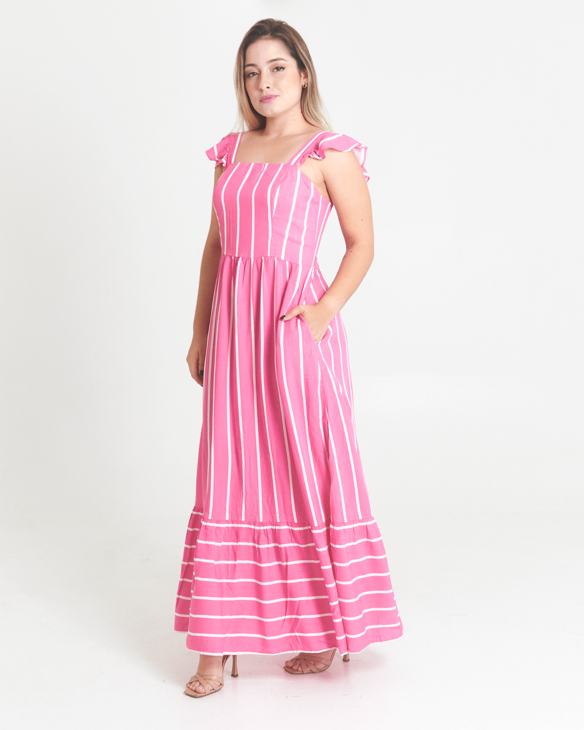 Vestido-Feminino-Longo-Liso-Safira---BABADO-OMBRO
