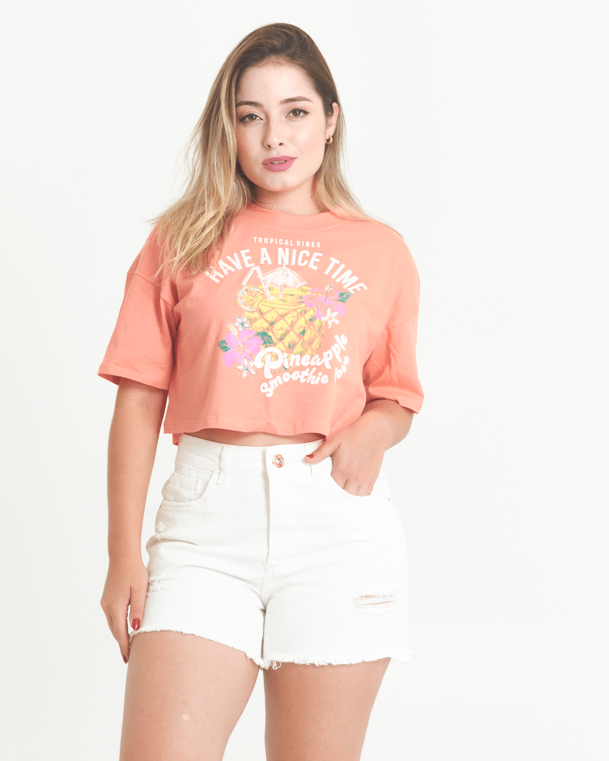 Camiseta Feminina Enfim 1000113923 modamix